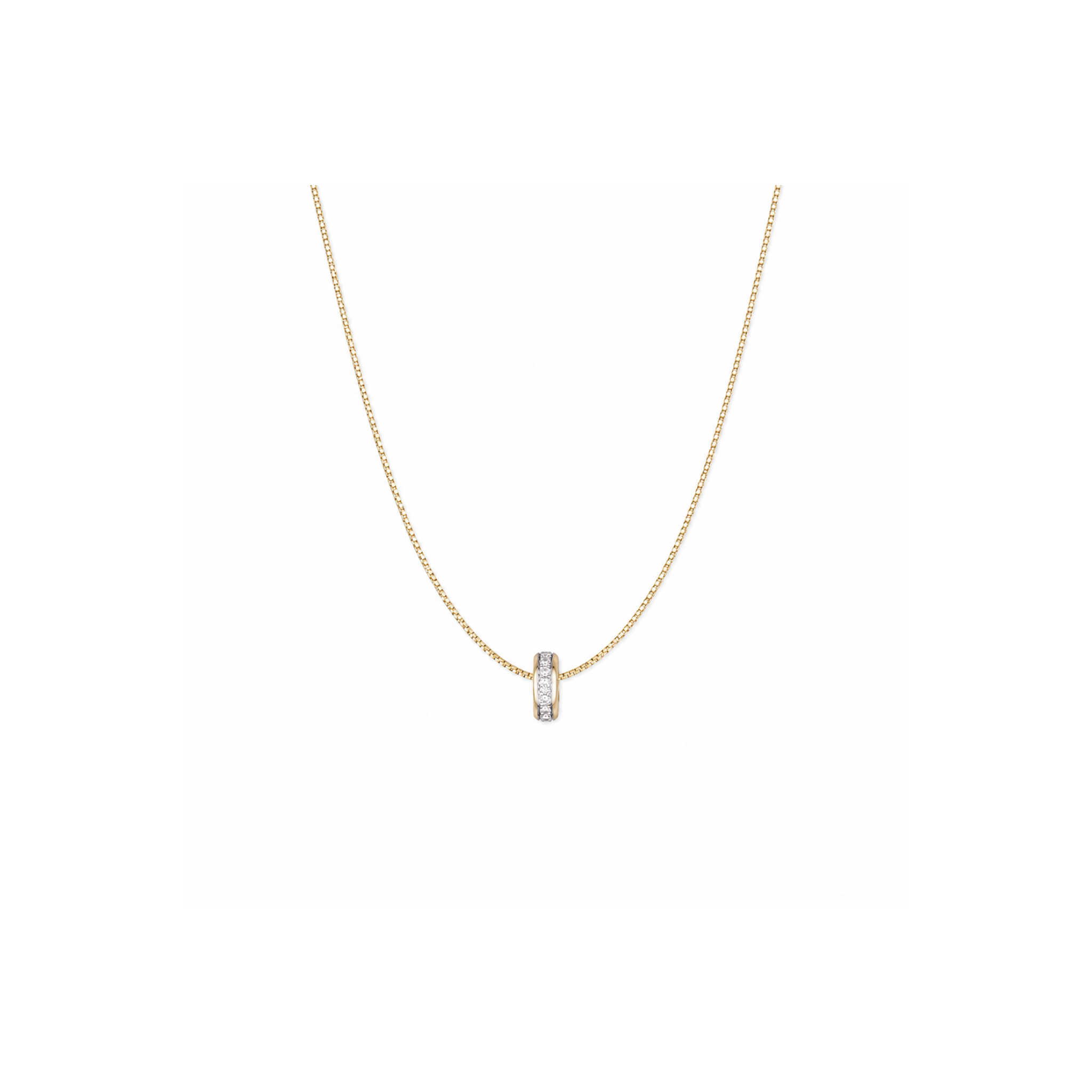 The Diamond Letter Charm - Gold