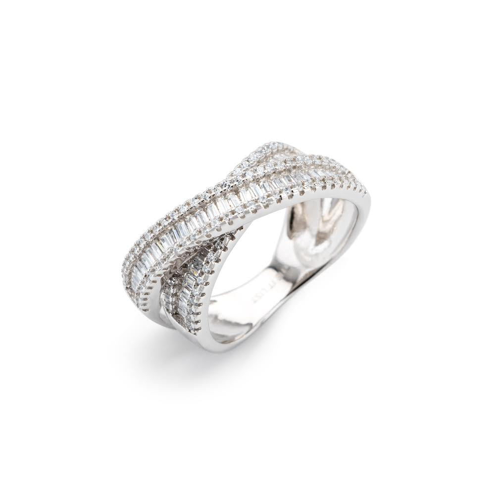 zilveren baguette Ring voor dames - the it list