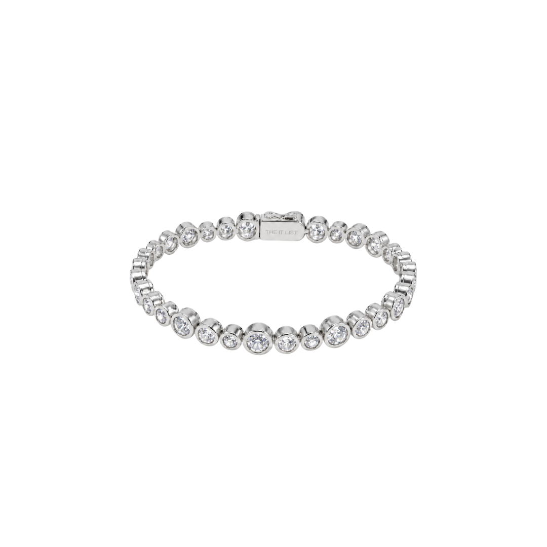 Klobiges Lünettenarmband | Silber