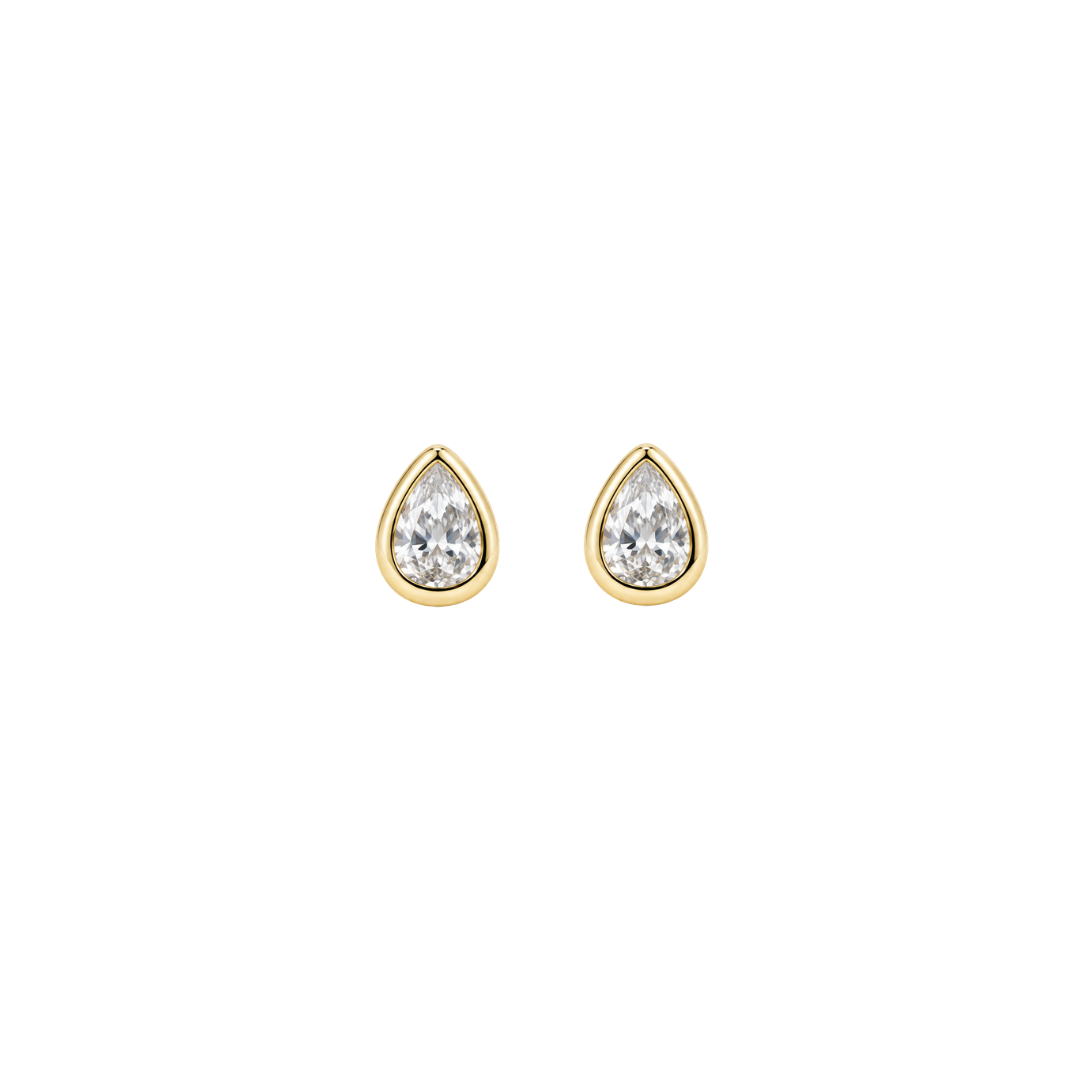 Noir Medium Stud | Gold