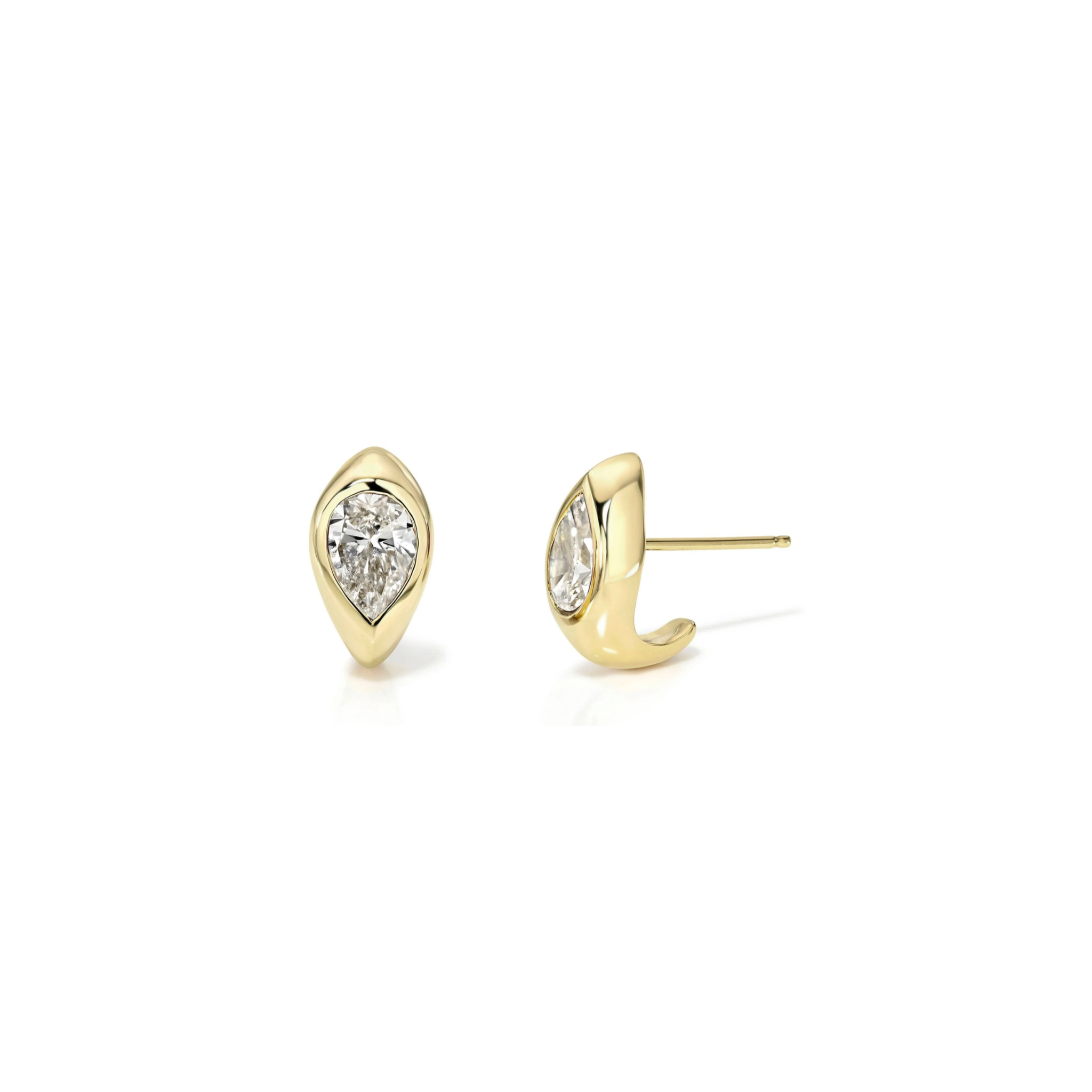 Noir Medium Stud Gold