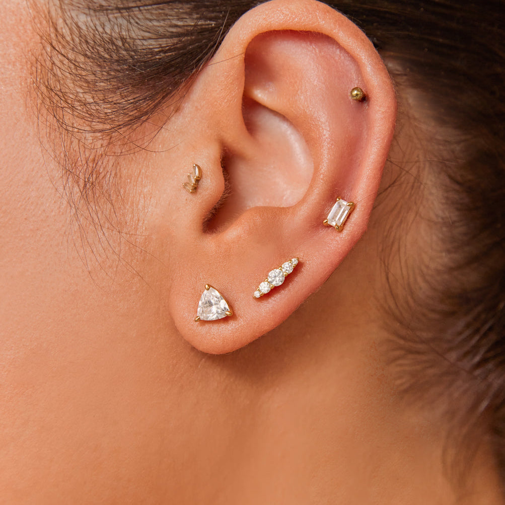 langwerpige studs, straight, long studs voor vrouwen - the it list