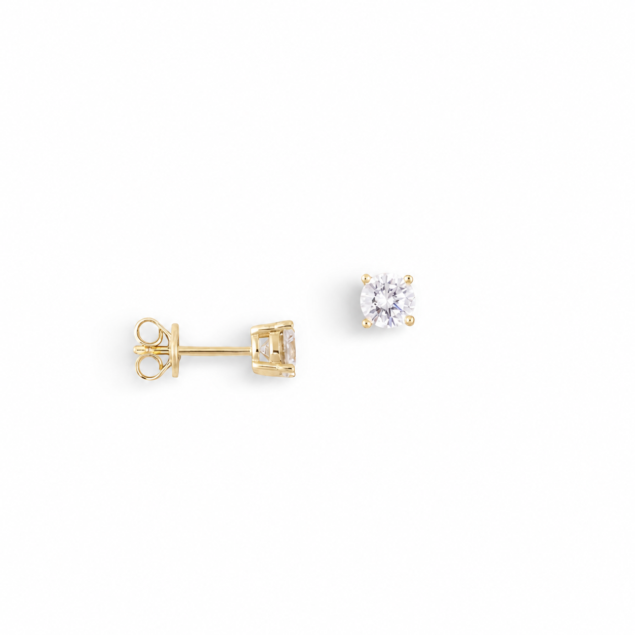 Pendientes de diamantes delicados | Oro