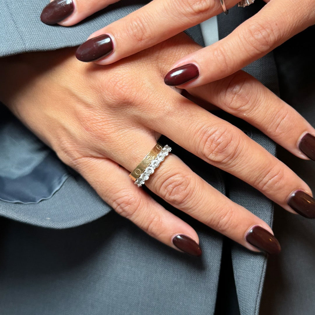 tennis ring stack diamant