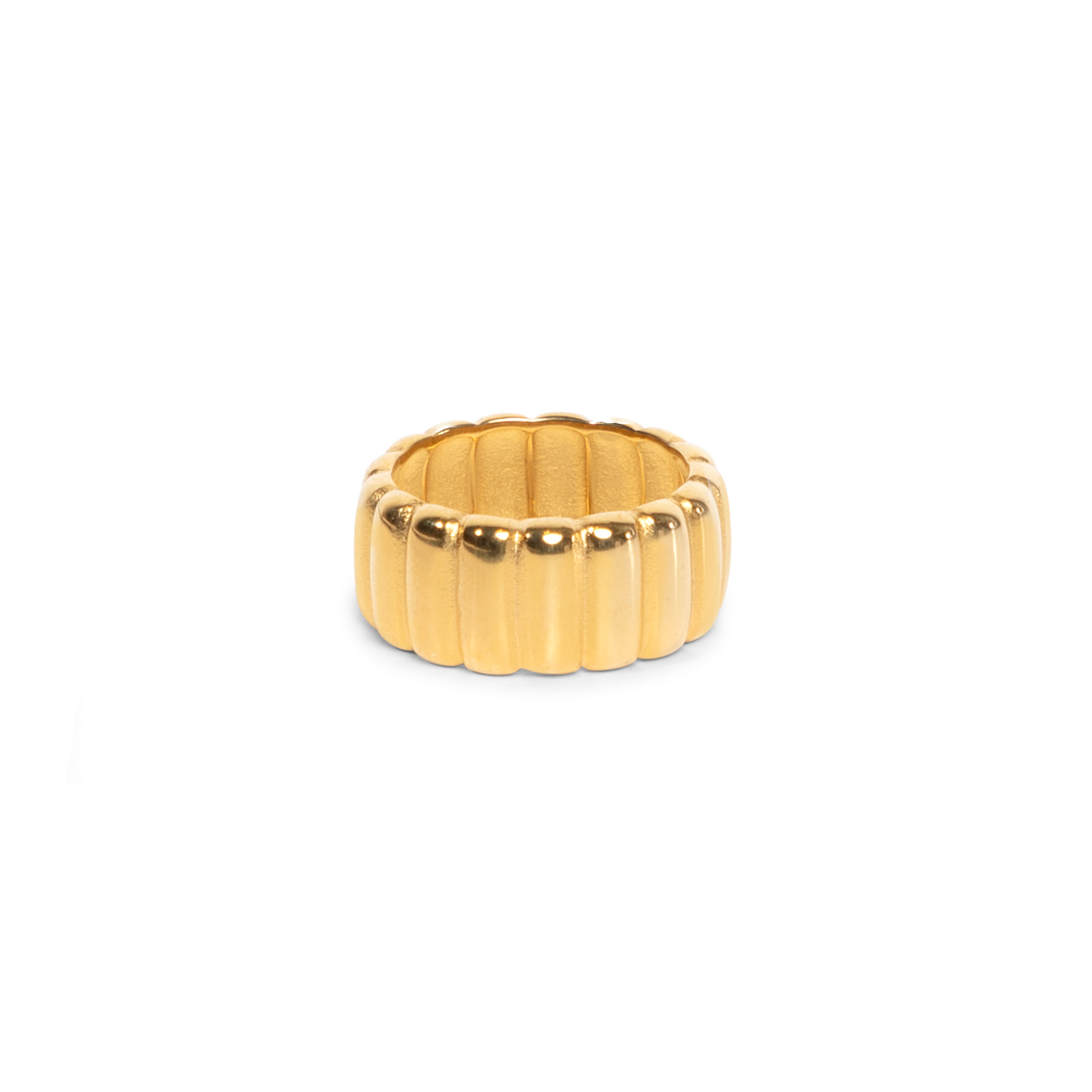 geribbelde gouden ring voor vrouwen - the it list