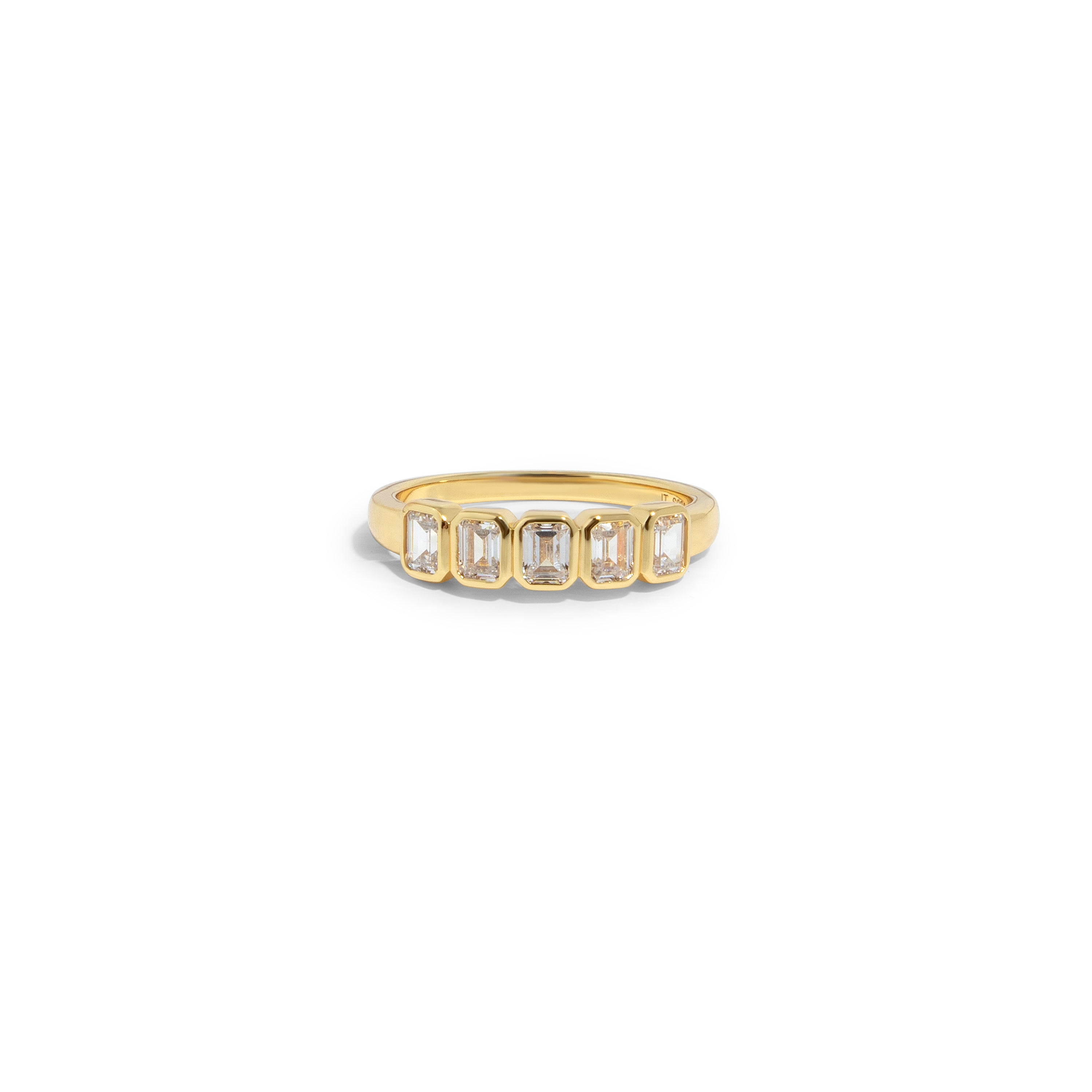 gouden ring emerald steentjes, voor vrouwen, the it list