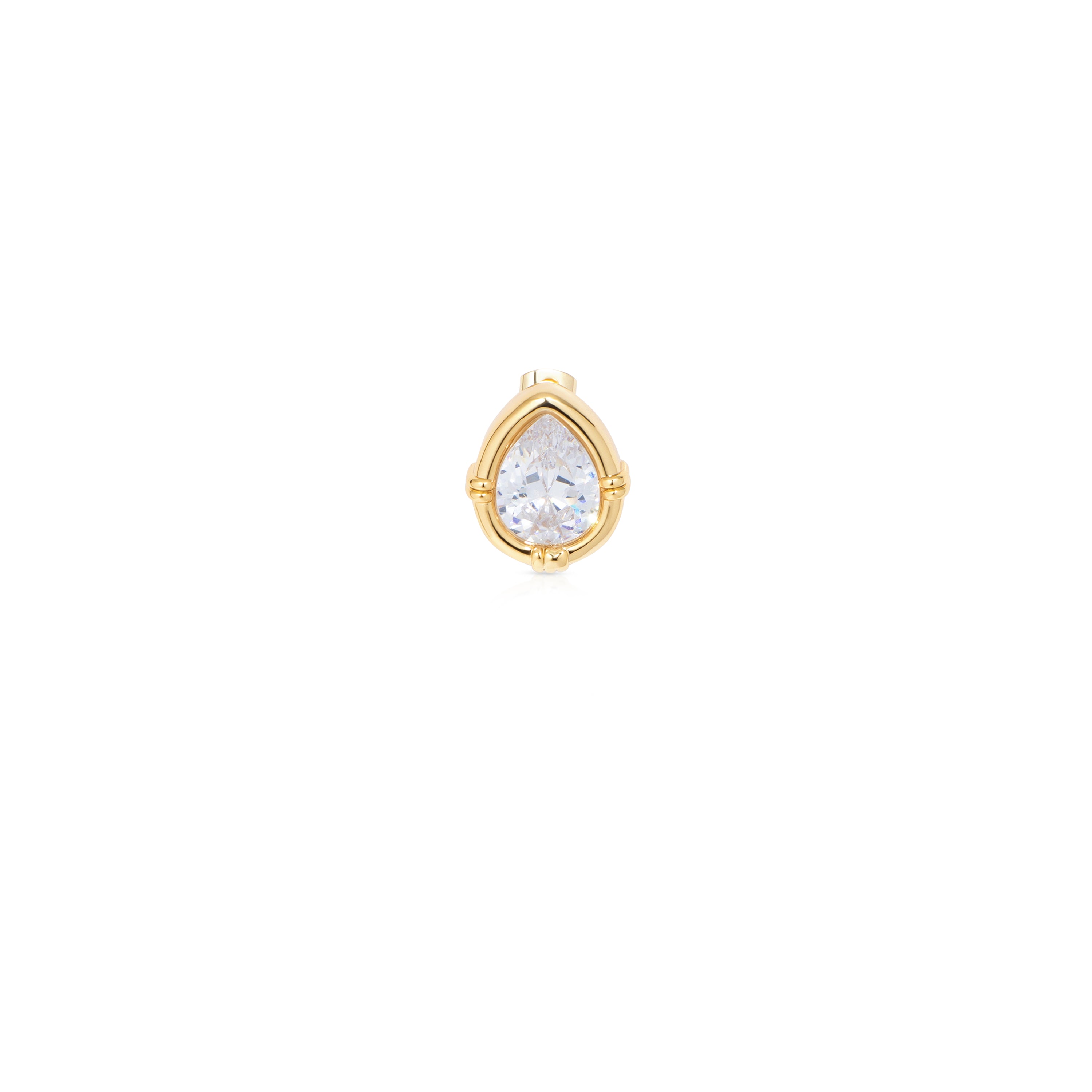 broche- gouden peer shape broche voor dames, the it list