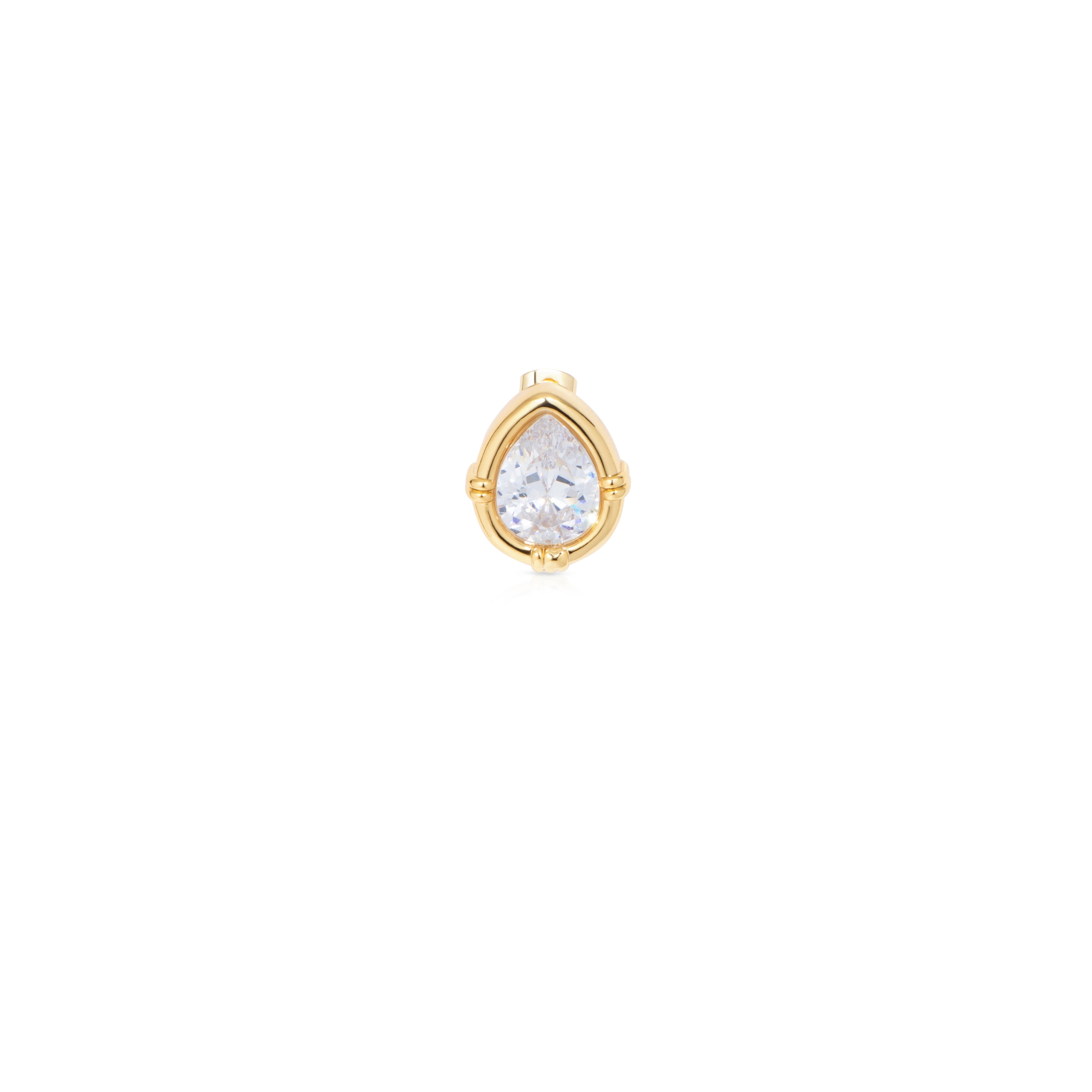 broche- gouden peer shape broche voor dames, the it list