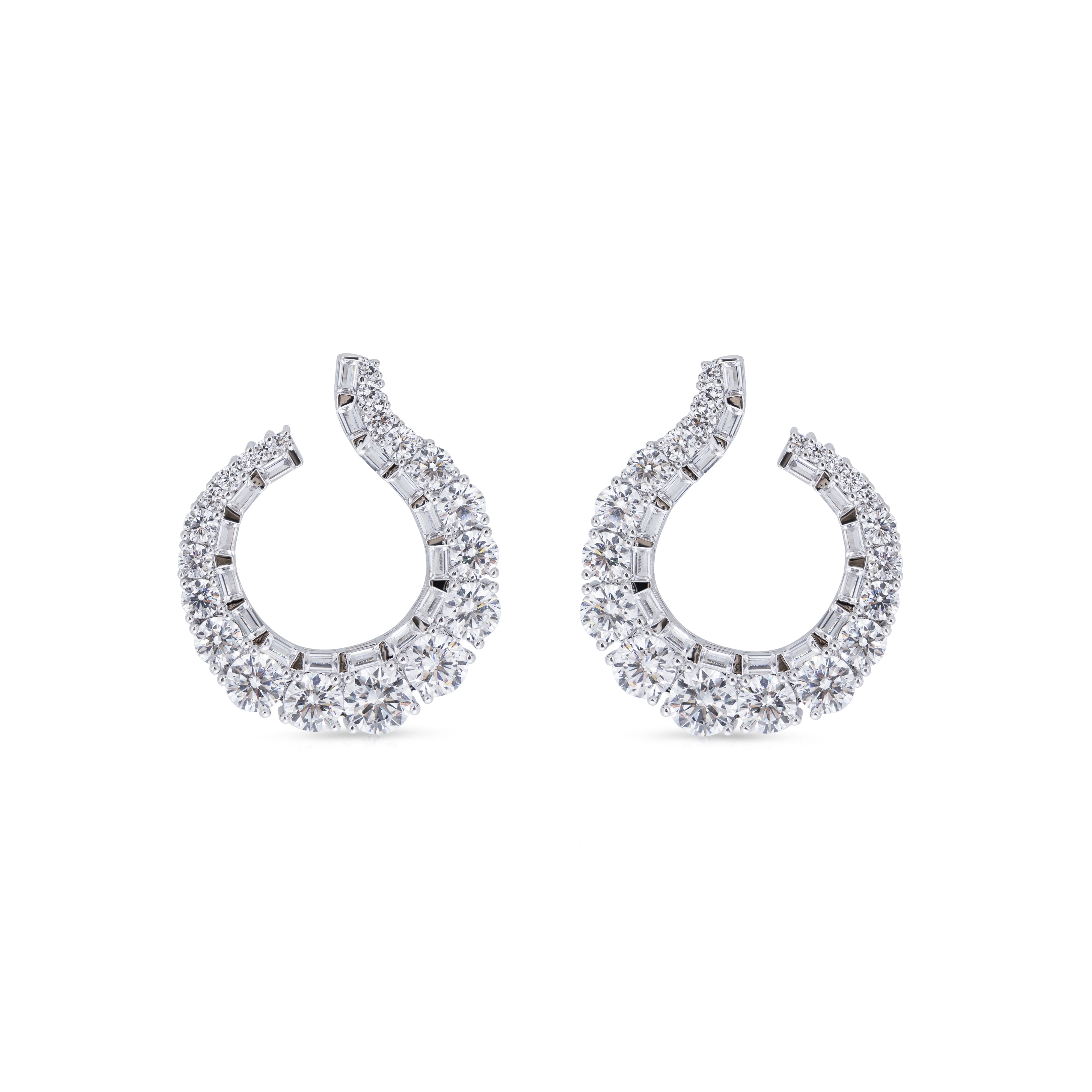 grote statement ronde diamanten hoops oorbellen voor vrouwen, the it list