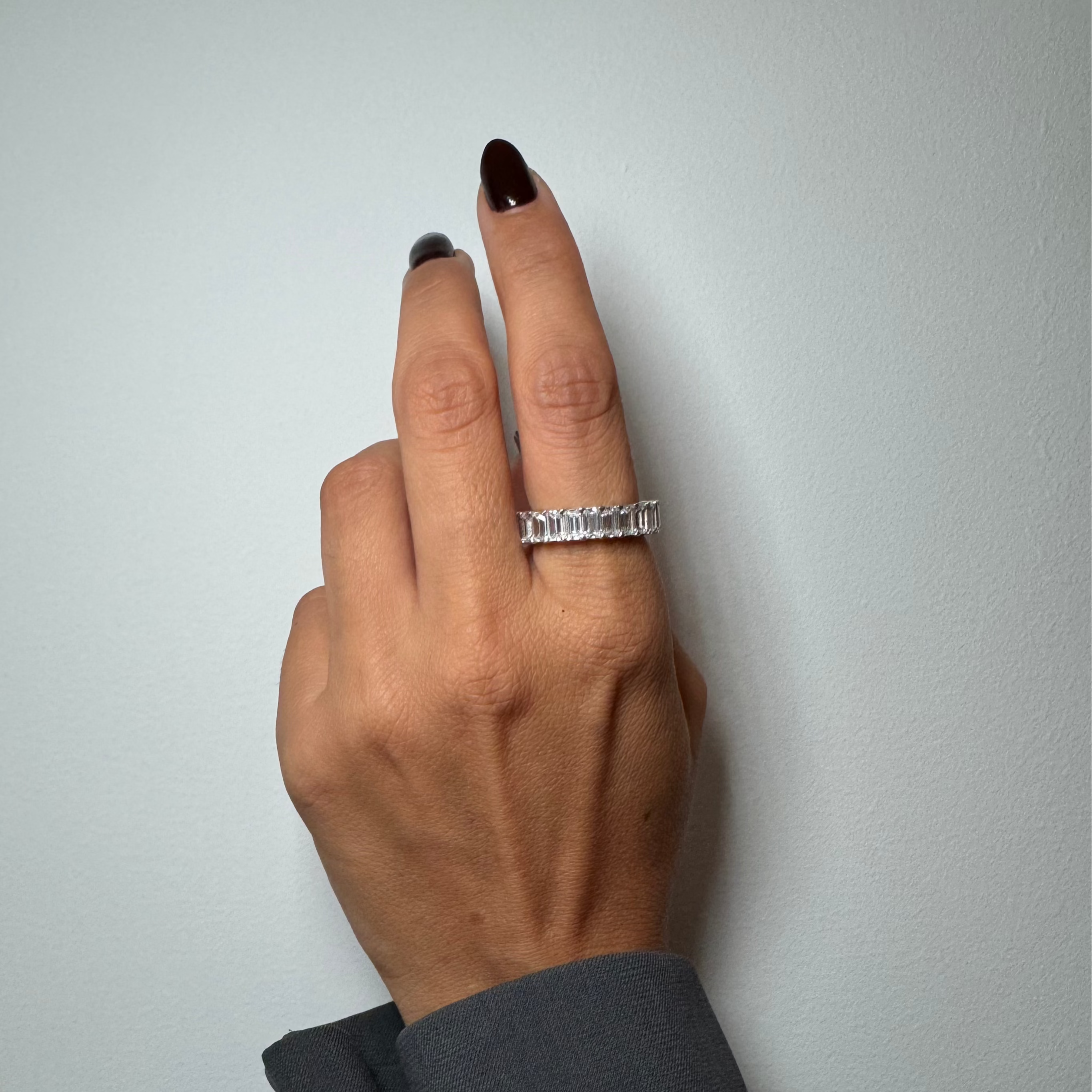 Emerald eternity Ring
