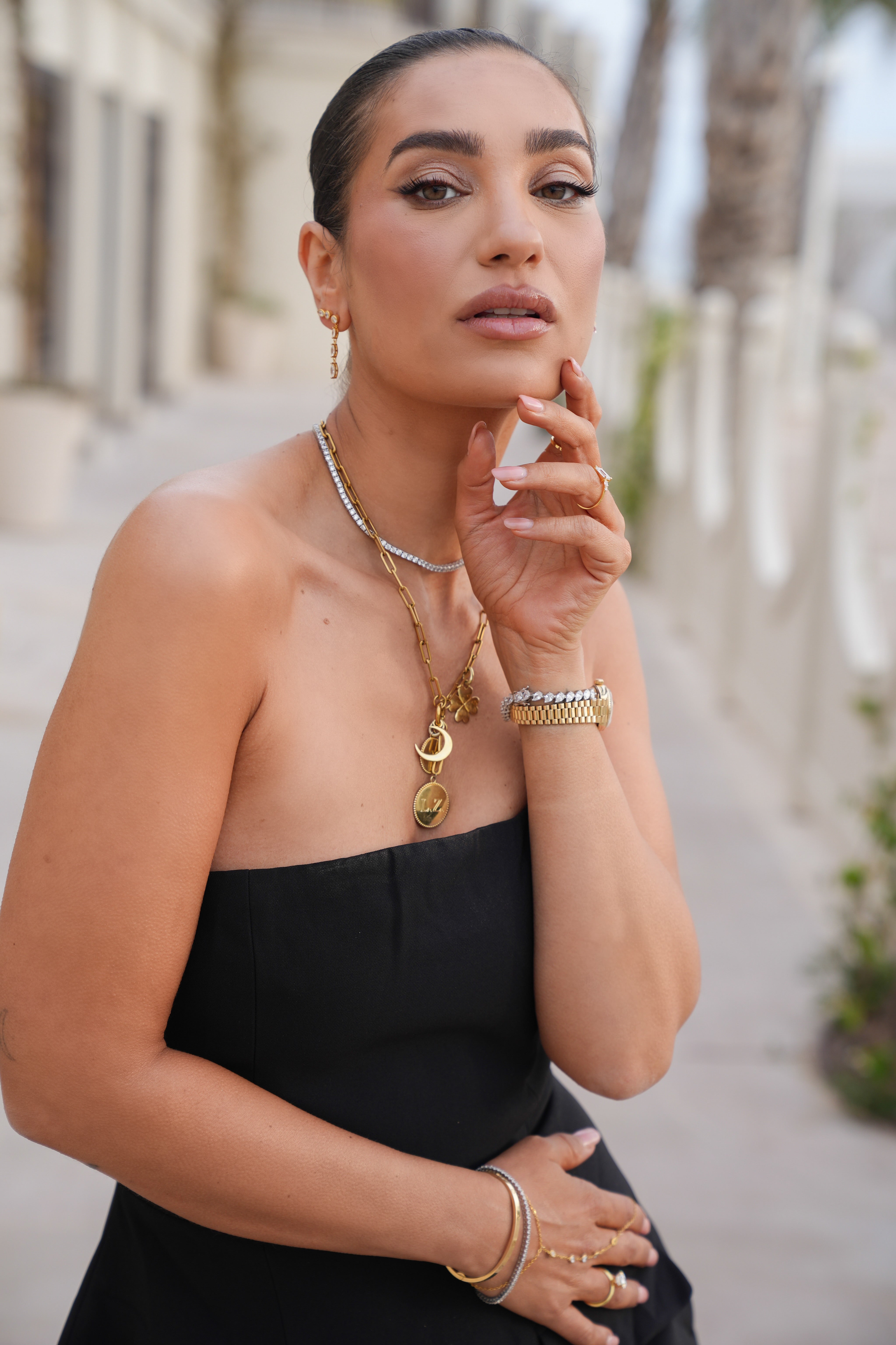 قلادة IT المعلقة x Leontine Ruiters - ذهب