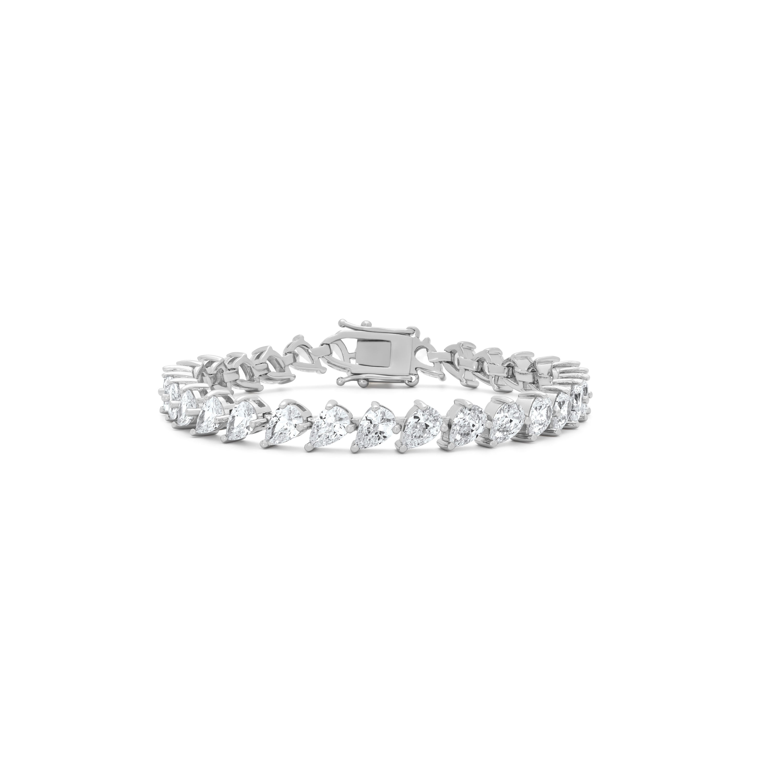 zilver peervormige tennis armband voor vrouwen - the it list
