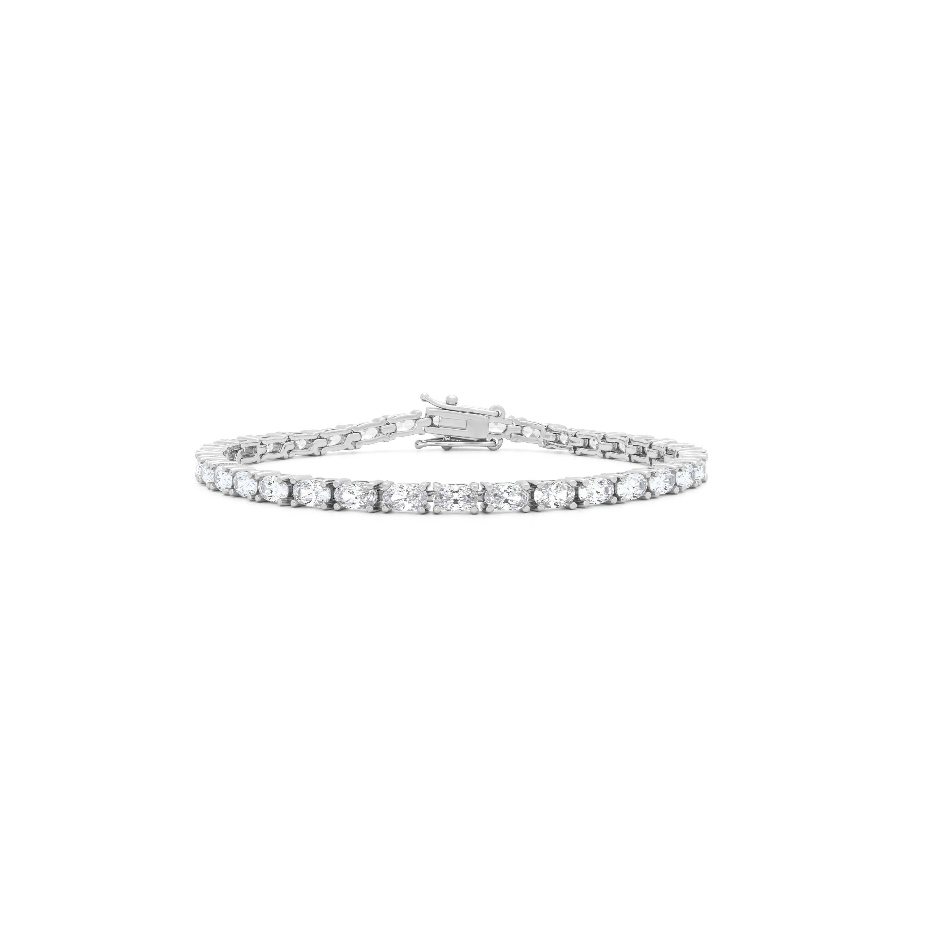 Oval tennis bracelet