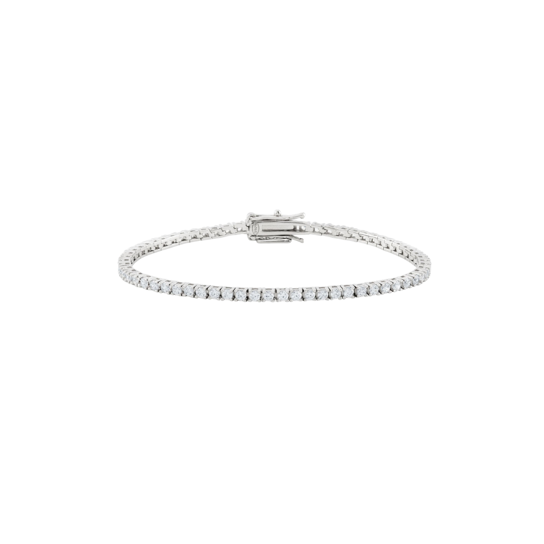 Bracciale tennis 2 mm | Argento