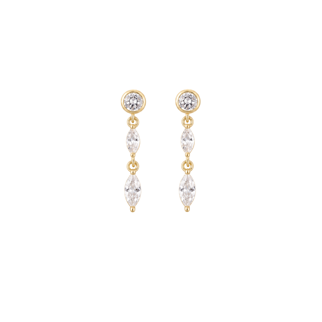 Pendientes mini Luna Glow | Oro