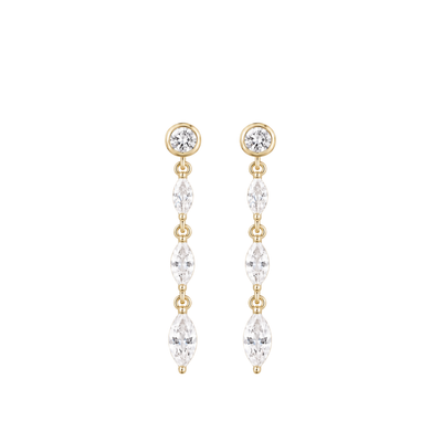 Luna Glow Dreifach-Ohrringe | Gold