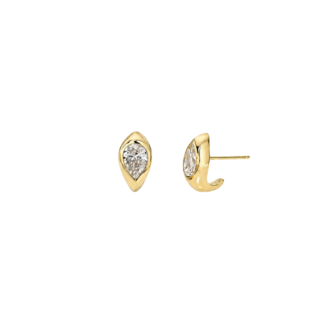 Noir Medium Stud | Or