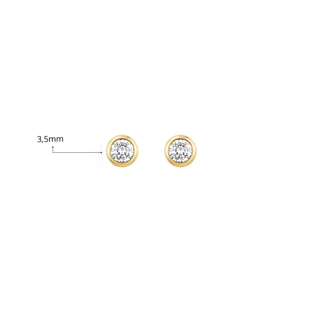 Luna Studs | Gold