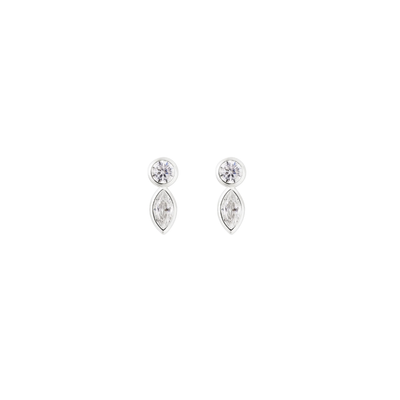 Boucles d'oreilles Duo | Argent