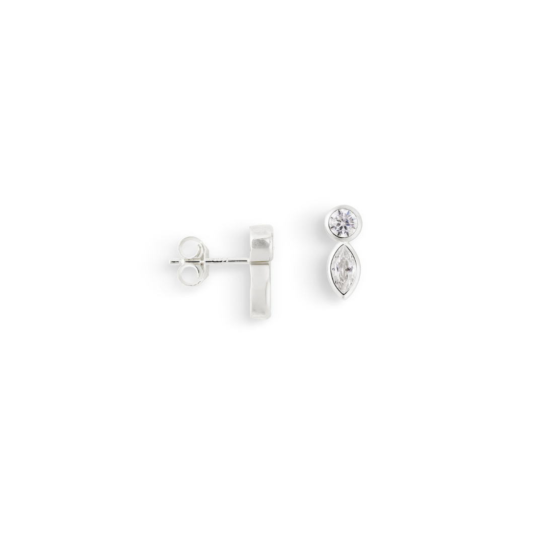 Pendientes dúo | Plata