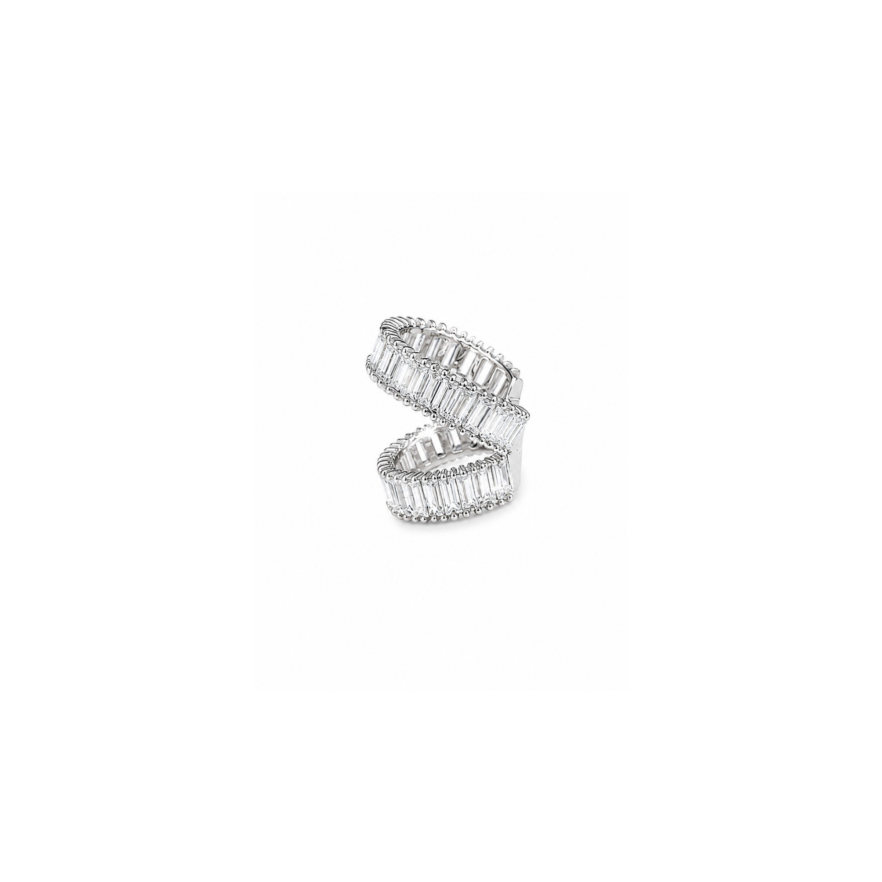 Baguette Earcuff | Silver