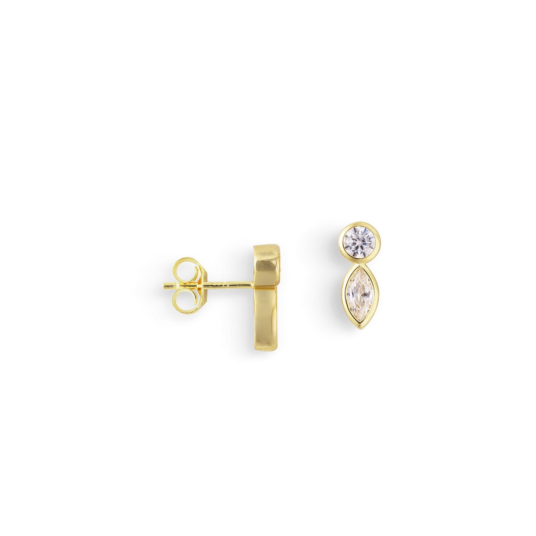 gouden studs met steentje voor vrouwen, the it list