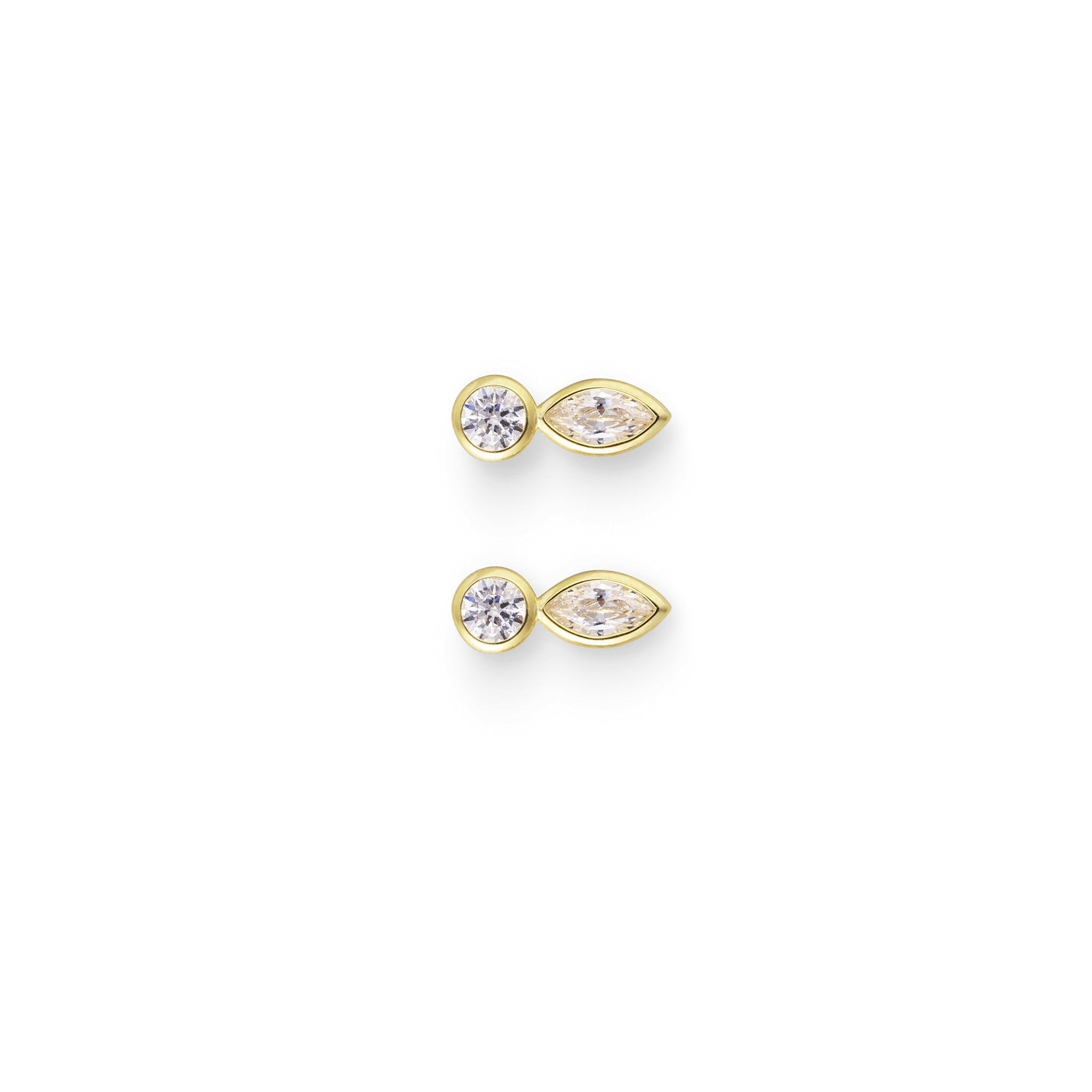 gouden studs met steentje voor vrouwen, the it list