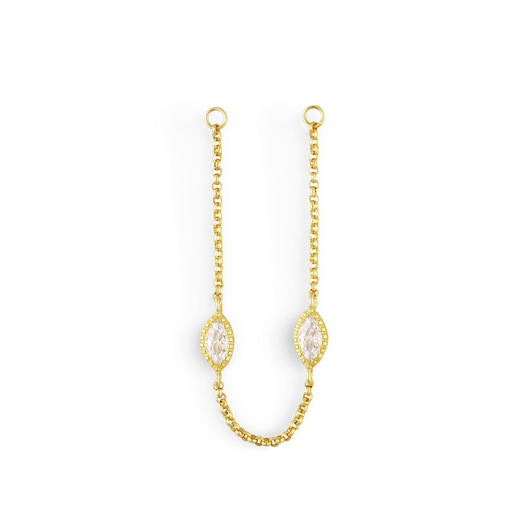 gouden oorketting oorknoppen voor dames, the it list