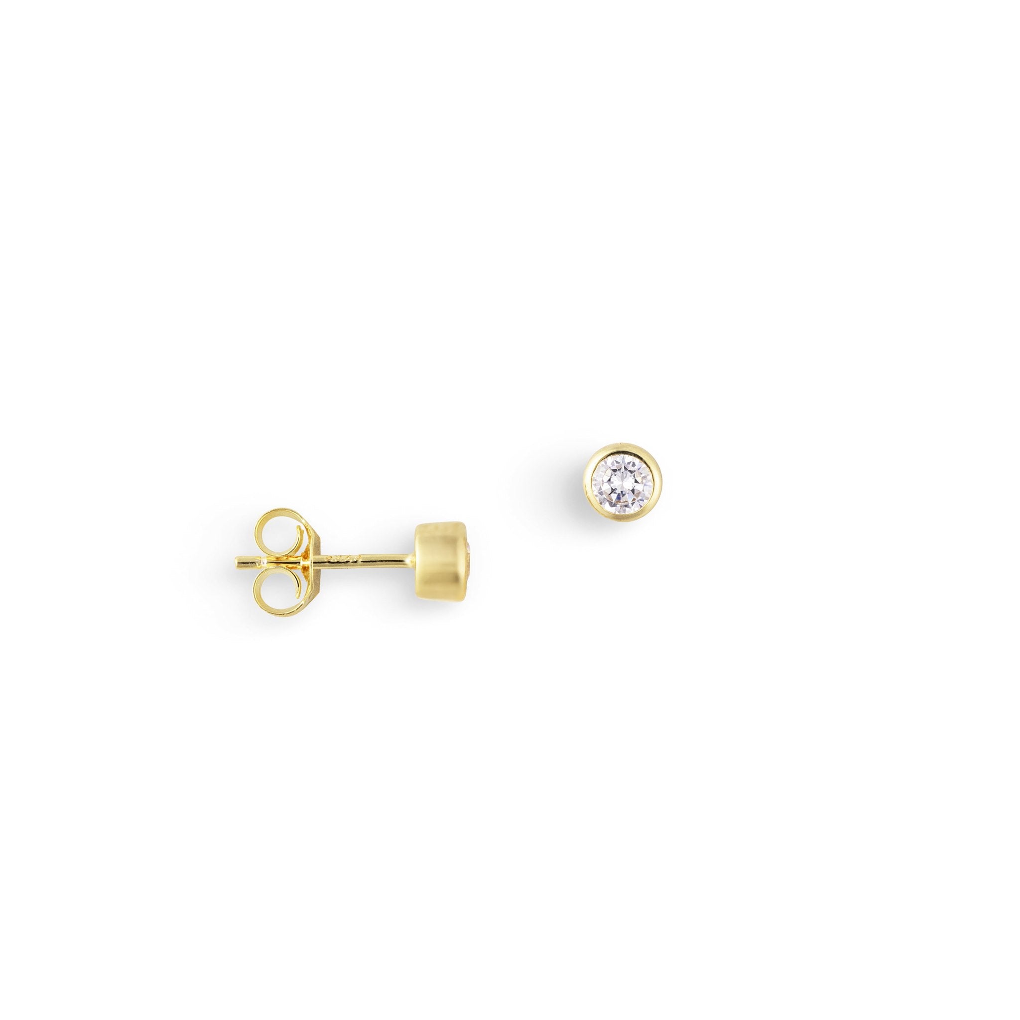 ronde gouden studs met steentjes voor vrouwen, the it list