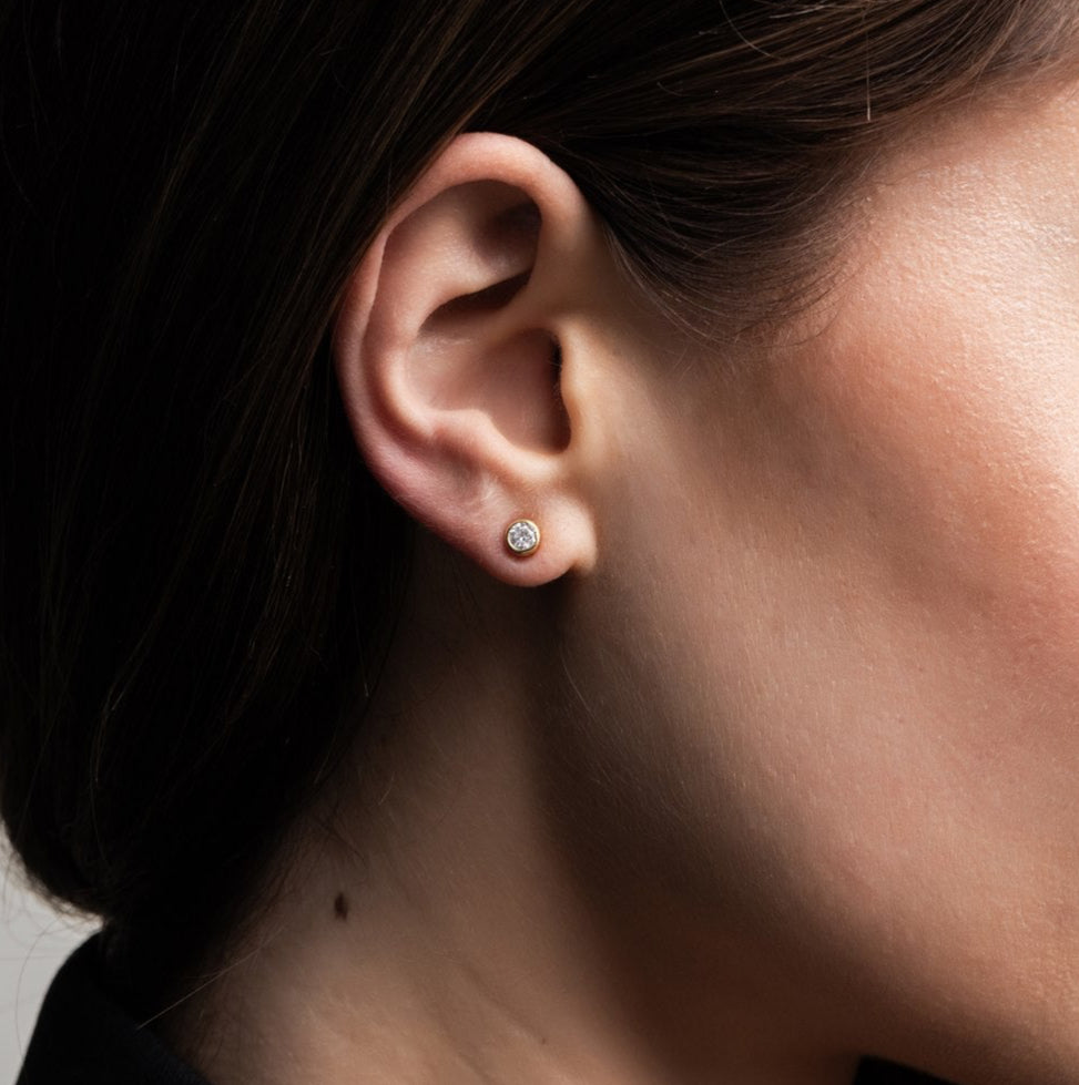 zilveren ronde oorknopjes voor dames, the it list