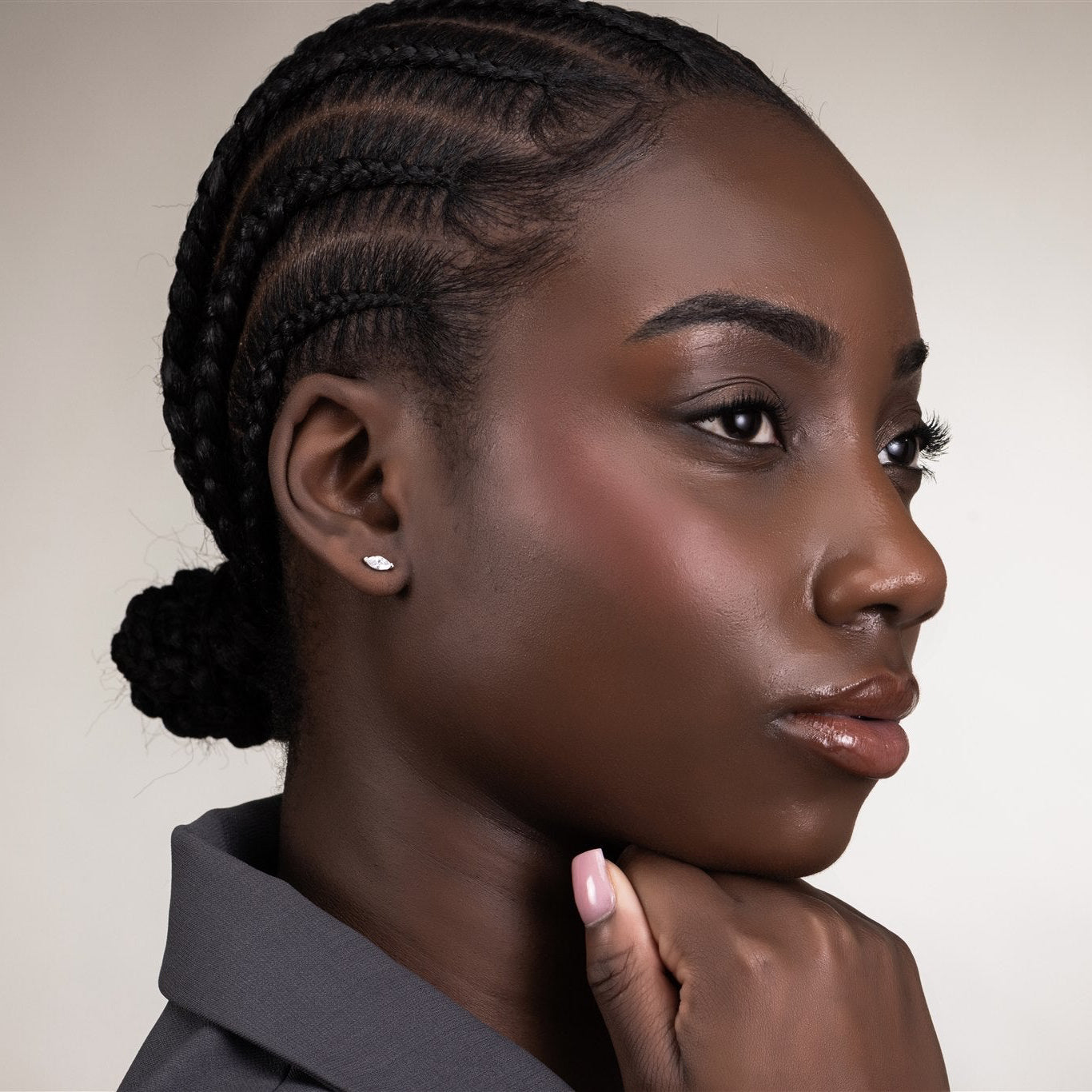 Zilveren marquise studs voor dames, the it list