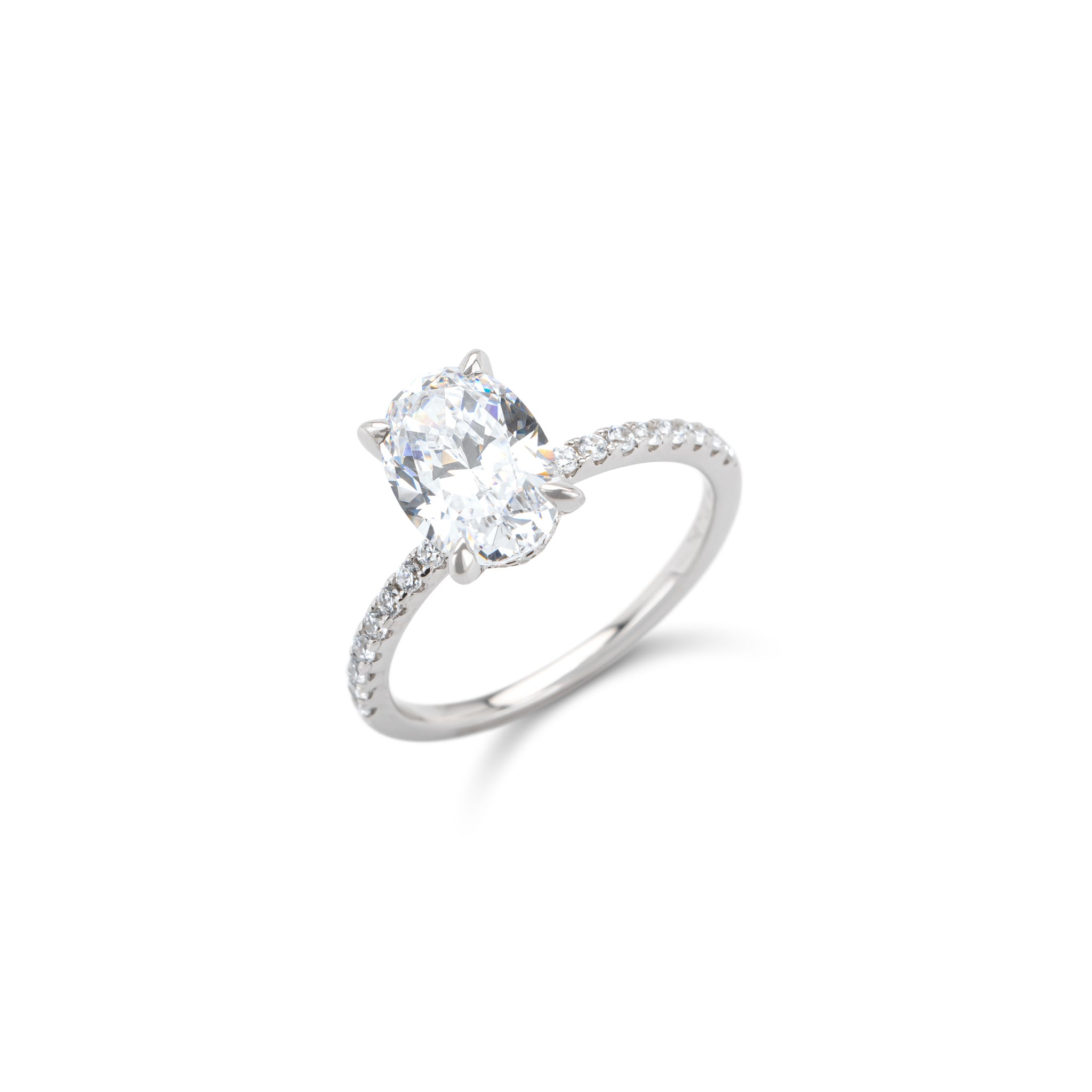 zilveren ovale steen ring - the it list