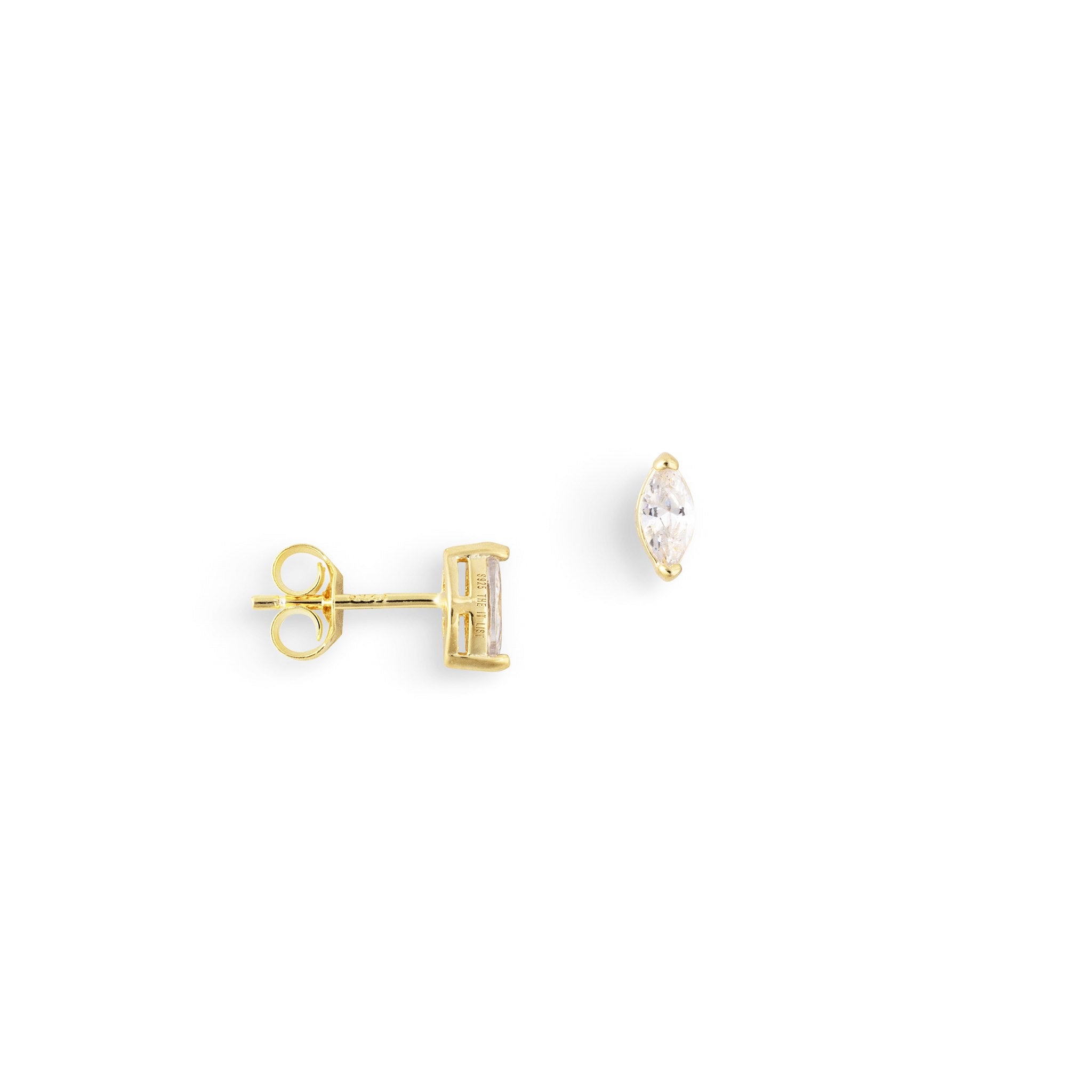 Gouden marquise studs, voor vrouwen, the it list