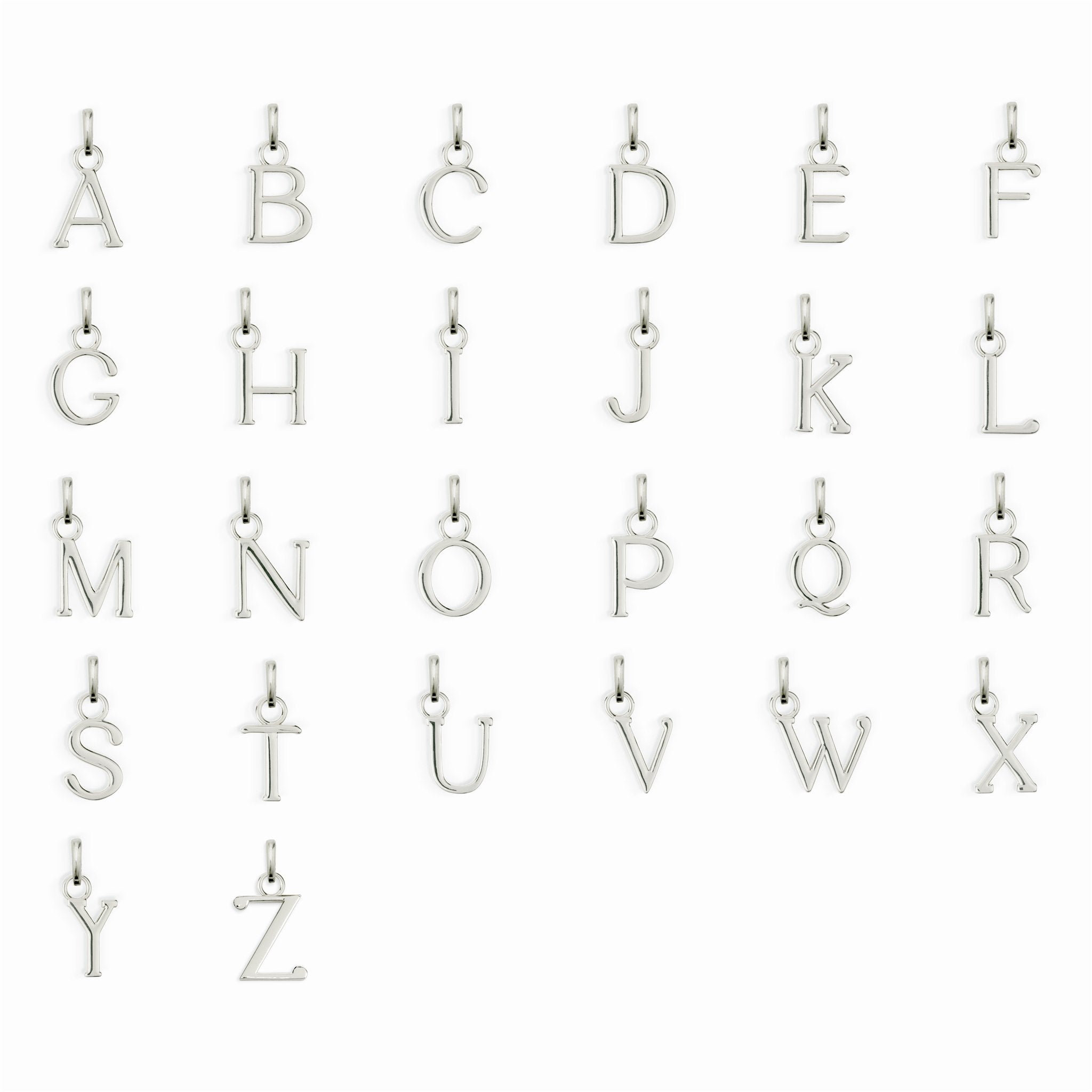 The Letter Charm - Zilver