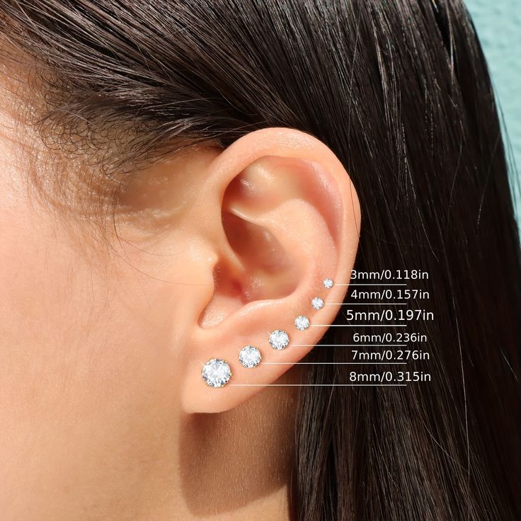 ronde diamanten studs voor vrouwen, the it list