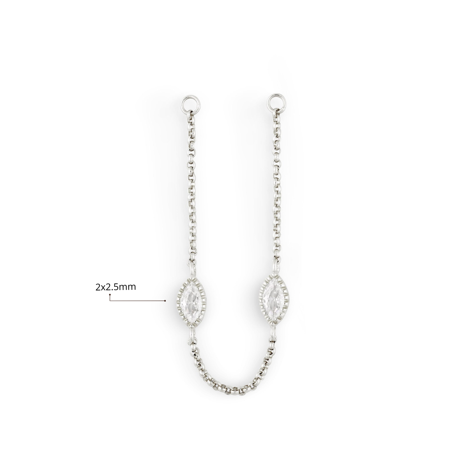 zilveren marquise chain voor vrouwen, the it list