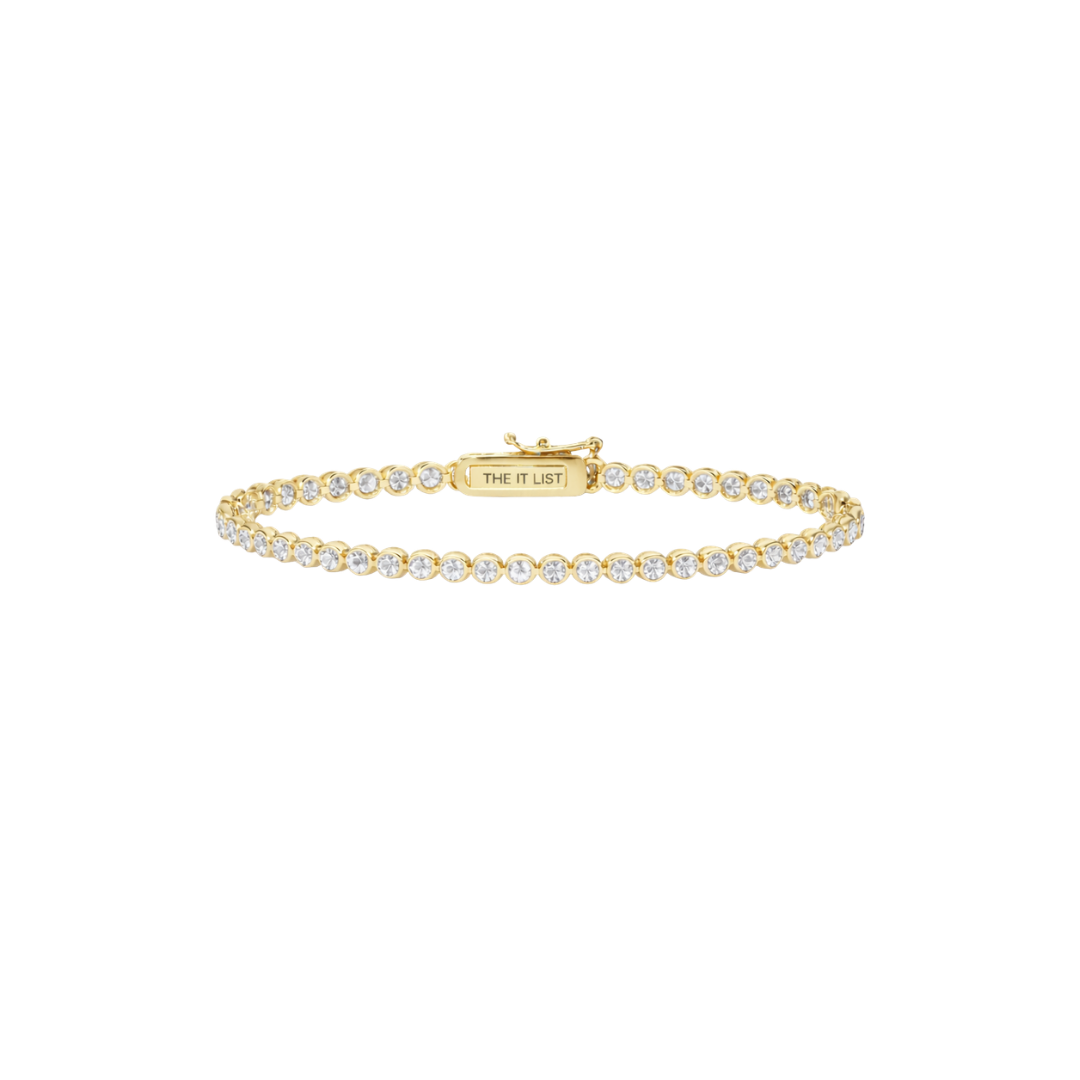 Pulsera de tenis con bisel de 2 mm | Oro