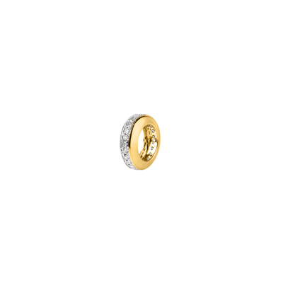 Le pendentif lettre diamant-Goud