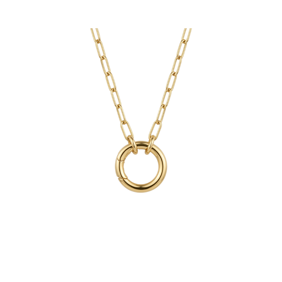Chapter Circle Necklace | Gold