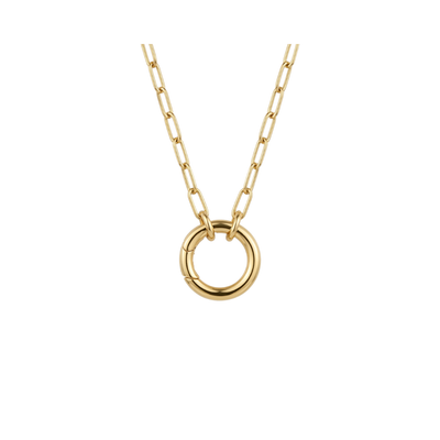 Chapter Circle Necklace | Gold
