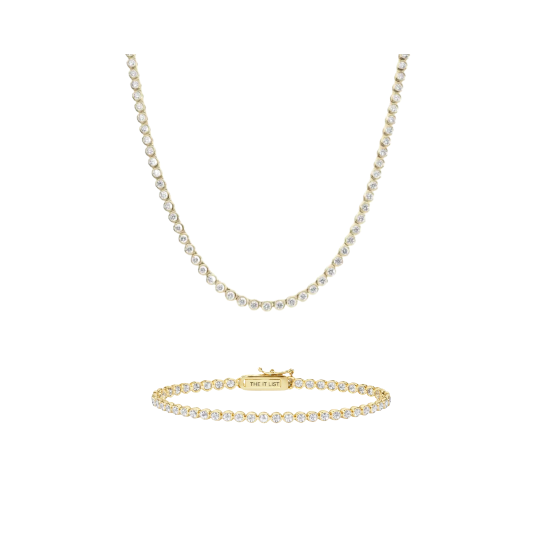 Tennis Bezel Set | Gold