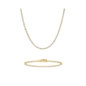 Tennis Bezel Set | Gold