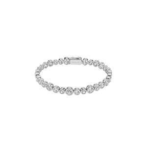 Chunky Bezel Bracelet | Silver