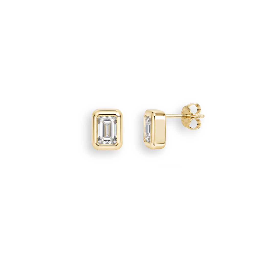 Noir Medium Stud | Or