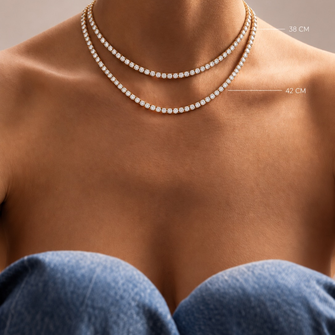 Tennis Necklace 3mm | Silver