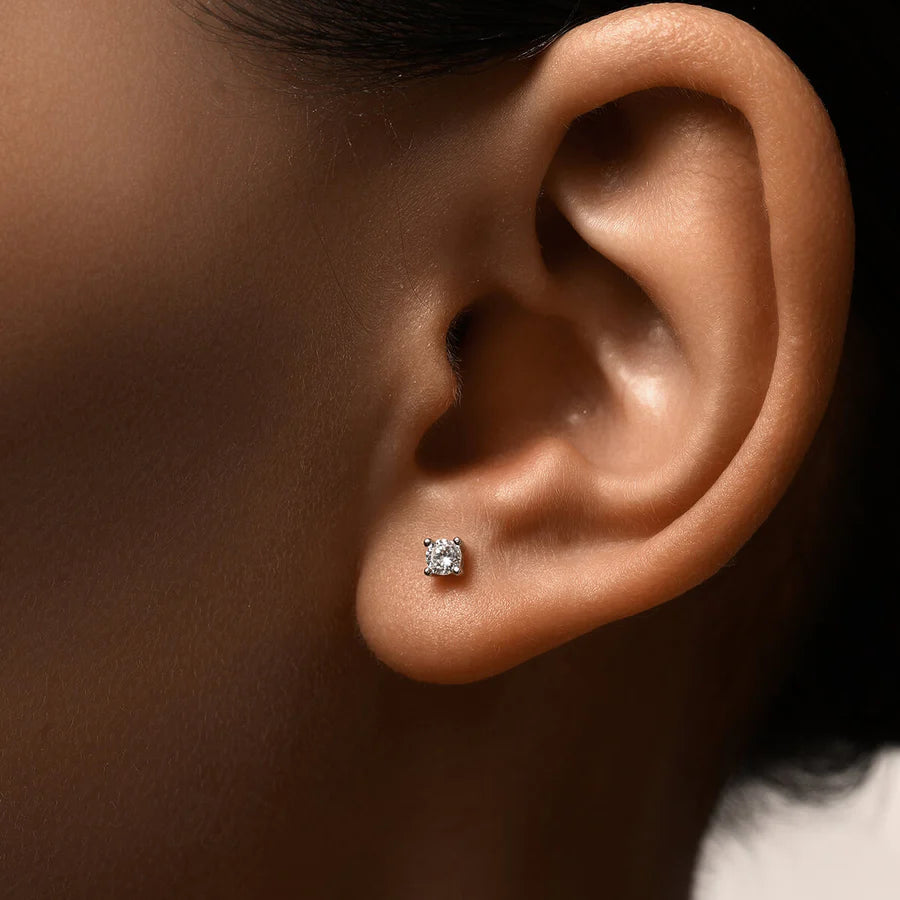 Dainty Diamond Studs 3mm