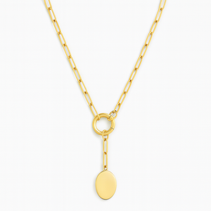 The IT Oval Pendant Necklace x Leontine - Gold