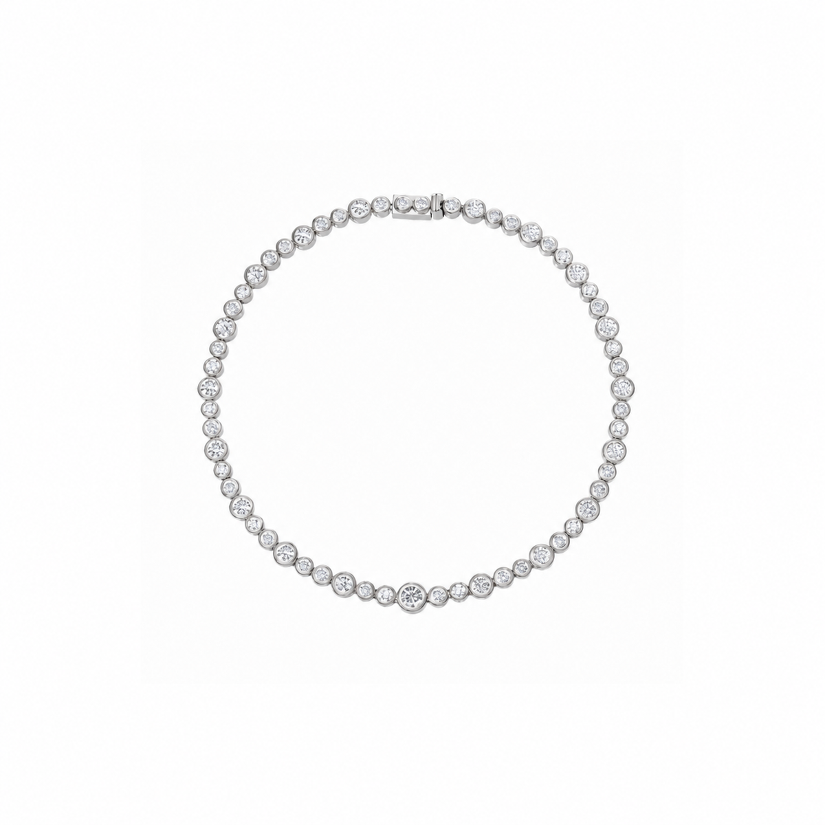 Collana con castone a bolle | Argento