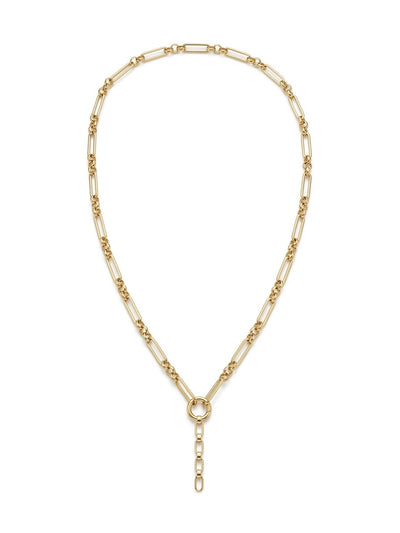 Double Mixed Link Necklace - Goud