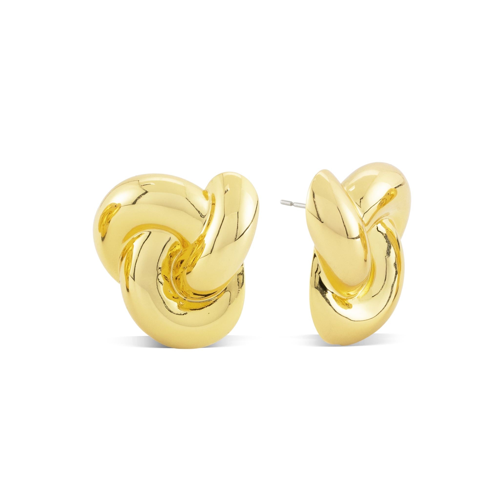 The Double Knot Earrings - Goud